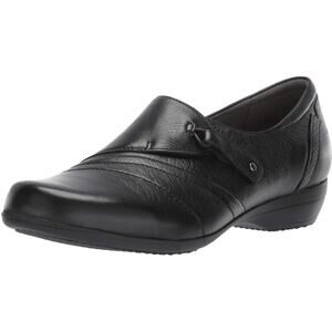 Dansko Franny Black Milled Nappa Leather Slip-On Clogs EU 40 US 9.5-10 Women